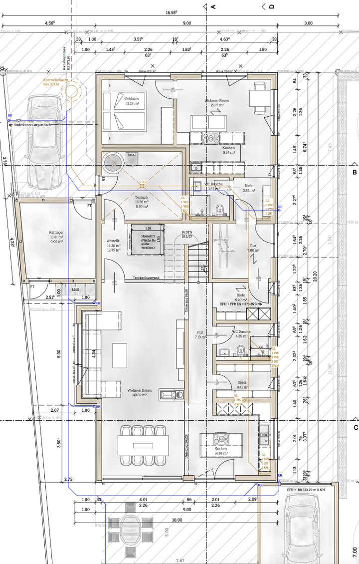Grundriss Neubauoption EG