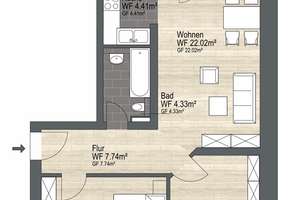 Traumblick ins Grüne in Gohlis-Süd | 3 Zimmer | Balkon | Parkett | Aufzug – Die vollständige Adresse der Immobilie erhältst du vom Anbieter., 4155 Gohlis-Süd, Leipzig – Vorschaubild 3