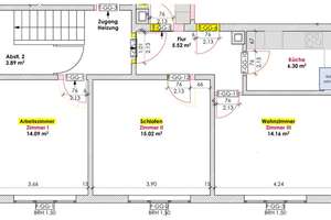 Helle, modern renovierte 3 Zimmer-Wohnung mit Fußbodenheizung  in Stuttgart-Möhringen – Die vollständige Adresse der Immobilie erhältst du vom Anbieter., 70567 Möhringen-Süd, Stuttgart – Vorschaubild 12