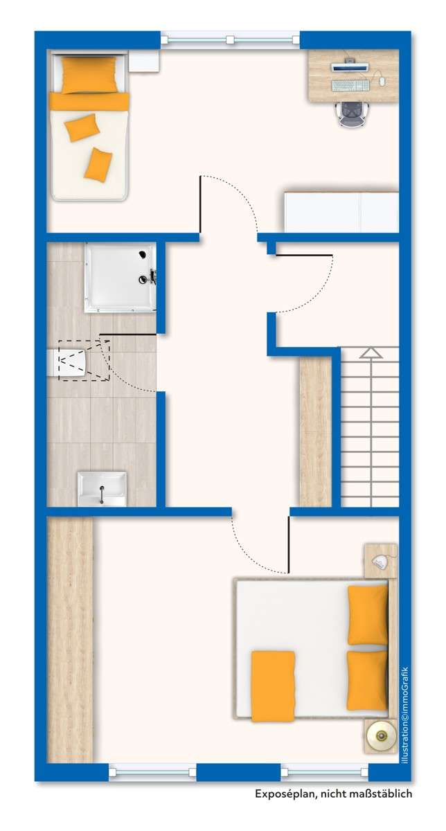 Grundriss / Skizze Obergeschos