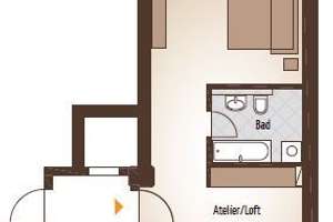 Wohnen im Denkmal: Loft-Atelier m. Terrasse | Aussenjalousien | EBK | Parkett m. FBH | Stellplatz – Rosa-Luxemburg-Str. 17a, 4103 Zentrum-Ost, Leipzig – Vorschaubild 14