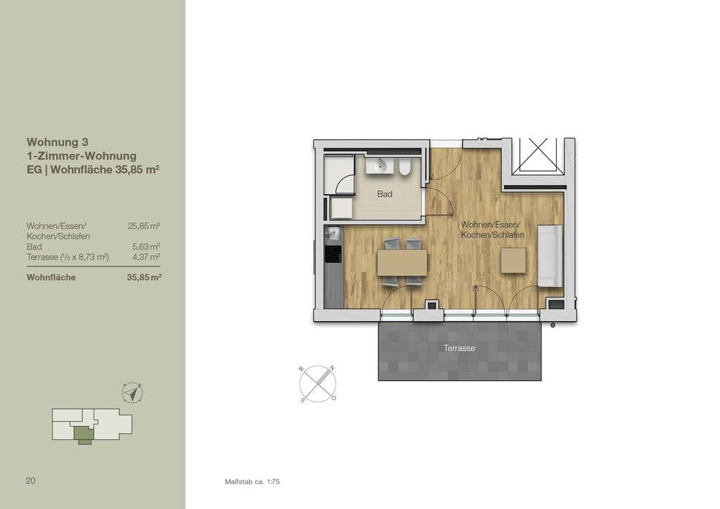 Immobilie in Schäftlarn - Neubau-Apartment mit Terrasse | S7 nach München | ideal als Kapitalanlage - Bild 1