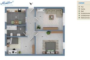 Citynahe 3-Zimmer-Wohnung in Pforzheim – Die vollständige Adresse der Immobilie erhältst du vom Anbieter., 75177 Nordstadt, Pforzheim – Vorschaubild 7