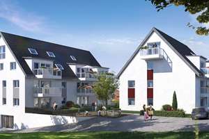 Neubauprojekt in Hochdorf, 4- Zi.-Maisonette-Whg., 1.+2.DG, Balkon, KfW55, Aufzug, Tiefgarage!