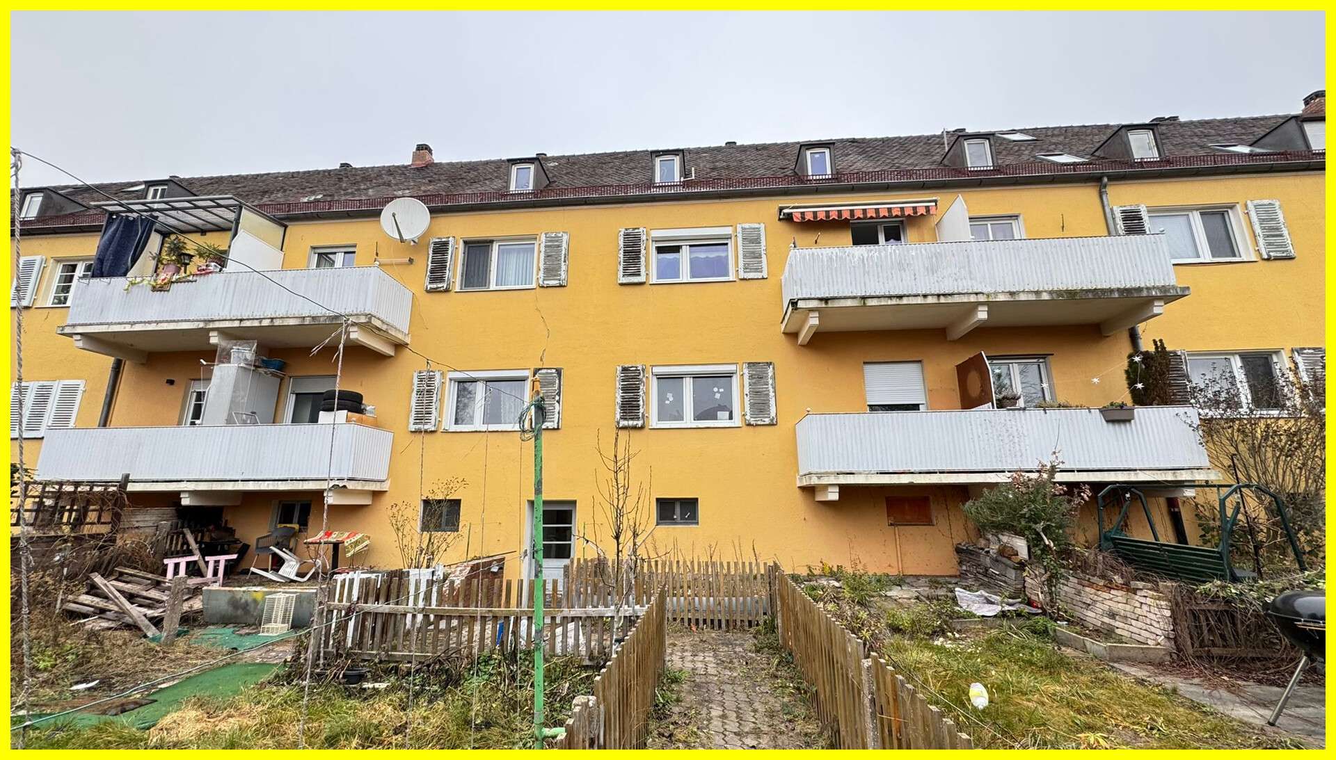 Attraktive 2×2-Zimmer-Erdgeschosswohnungen mit Garten, Balkon & Sanierungspotenzial in Nürnberg, Nürnberg – Bild 4