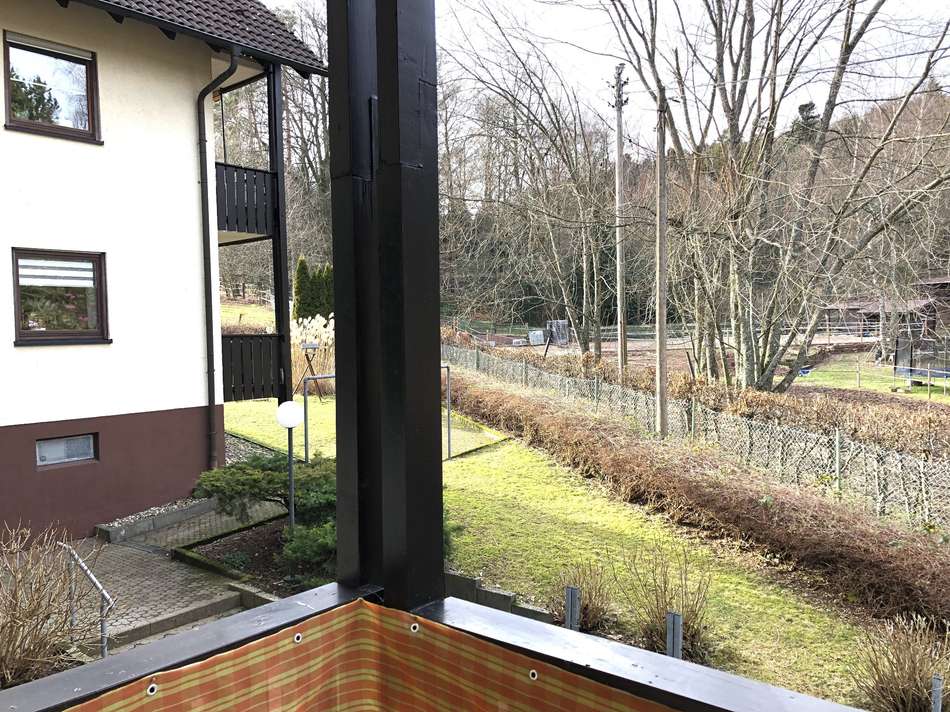 Blick vom Balkon