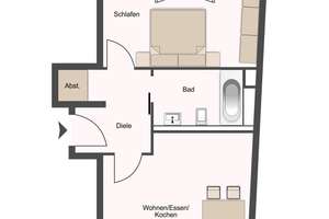 2 Zimmer in der Innenstadt – Die vollständige Adresse der Immobilie erhältst du vom Anbieter., 47798 Stadtmitte, Krefeld – Vorschaubild 7