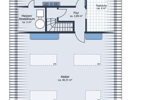 Davenstedt: Wohnen wie im Haus – Energieeffiziente Maisonette mit Atelier, großem Balkon & Garage. – Im Bruchkampe 8D, 30455 Davenstedt, Hannover – Vorschaubild 3