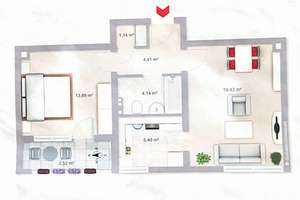 helle 2 Zimmer Wohnung in Citylage – Die vollständige Adresse der Immobilie erhältst du vom Anbieter., 87600 Kaufbeuren (Kernstadt), Kaufbeuren – Vorschaubild 11