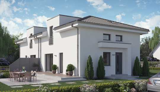 Bild von Energieeffiziente Doppelhaus-Stadtvilla mit Walmdach