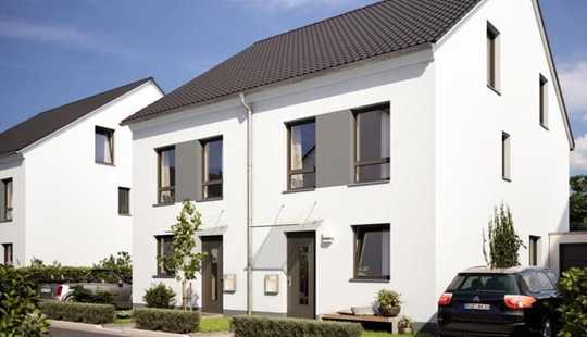 Bild von Neubau Doppelhaushälfte: 4 Zimmer, Garage, Garten - KfW-40 Standard ohne Maklerprovision