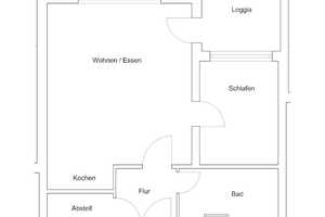 Pregelstr. 6, 2 M - Gemütliche 1,5 Zimmer Wohnung mit Loggia. Anmietung nur mit WBS! – Pregelstr. 6, 38120 Braunschweig – Vorschaubild 3