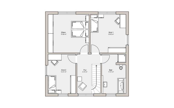 Grundriss Obergeschoss