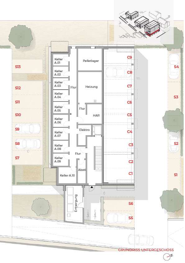 Grundriss Haus A - UG