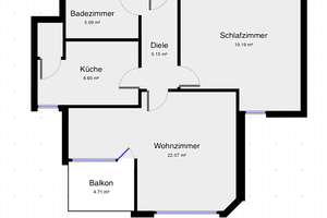 Lichtdurchflutetes Zuhause in München, Hadern, U-Bahn 4 Min., optional TOP 2-er WG möglich – Die vollständige Adresse der Immobilie erhältst du vom Anbieter., 81375 Neuhadern, München – Vorschaubild 9