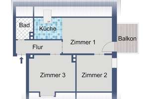 Kompakte Dachgeschosswohnung mit 3 Zimmern und Balkon – Heideweg 31, 34131 Bad Wilhelmshöhe, Kassel – Vorschaubild 10