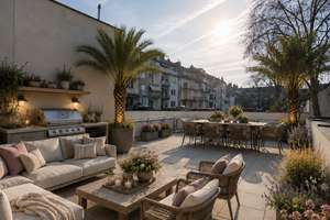 Penthouse-Feeling in Stadtmitte: Luxuriöser Erstbezug mit gigantischer Sonnen-Oase 63 m² – Karl-Anton-Straße 13, 40211 Stadtmitte, Düsseldorf – Vorschaubild 7