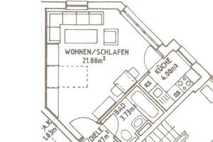 Leerstehend: Schöne 1-Raum Wohnung mit EBK in Wohnpark – Cunnersdorfer Straße 14, 1189 Coschütz/Gittersee, Dresden – Vorschaubild 7