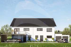 Passau-Ries: Große Neubau-Doppelhaushälfte in begehrter Lage mit Süd-West-Garten - KFW 40 – Die vollständige Adresse der Immobilie erhältst du vom Anbieter., 94034 Hacklberg, Passau – Vorschaubild 3
