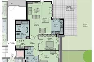 Exklusive, großzügige 3-Zimmer-Wohnung mit großem Garten in D-Oberkassel – Greifweg 152, 40549 Oberkassel, Düsseldorf – Vorschaubild 2