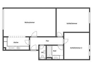 Alltagstaugliche 3-Zimmer-Wohnung mit französischem Balkon in Lübeck – 23564 Sankt Gertrud, Lübeck – Vorschaubild 11