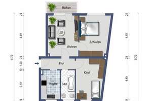 Zentrale Lage! Wohnung mit Balkon in Essen-Bergeborbeck! Übernahme Einbauküche möglich! – Bocholder Straße 334, 45356 Bochold, Essen – Vorschaubild 12