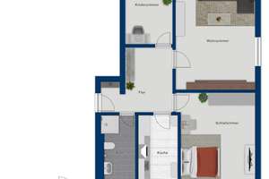 Sehr gepflegte 3-Zimmer Erdgeschosswohnung mit großer Terrasse - einfach streichen und einziehen – Die vollständige Adresse der Immobilie erhältst du vom Anbieter., 22457 Schnelsen, Hamburg – Vorschaubild 14