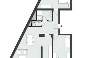 3-Zimmer-Wohnung komplett möbliert in Bilk – 40223 Bilk, Düsseldorf – Vorschaubild 18