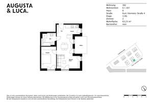 Großzügige 2-Zimmer Wohnung mit Terrasse und EBK – Kurt-Viermetz-Straße 4, 86150 Bahnhofs-, Bismarckviertel, Augsburg – Vorschaubild 11