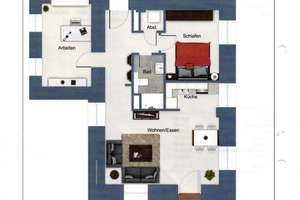 Charmante 3 Zimmer Wohnung mit Terrasse  – 63067 Bachschule, Offenbach am Main – Vorschaubild 7