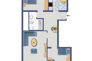 KAPITALANLAGE ! Langfristig vermietete 3-Zimmerwohnung – Durlacher Allee 27, 76131 Oststadt, Karlsruhe – Vorschaubild 2
