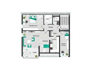 Wohnen mit Weitblick: Helle DG-Wohnung mit EBK, sonniger Loggia und Einzelgarage in Sillenbuch – Die vollständige Adresse der Immobilie erhältst du vom Anbieter., 70619 Sillenbuch (Ortsteil), Stuttgart – Vorschaubild 12