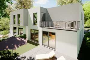 Modernes Wohnen in Langen! KfW 40 NH DHH im Bauhausstil mit Terrasse, Balkon und Garten! – Offenbach (Kreis) – Vorschaubild 2