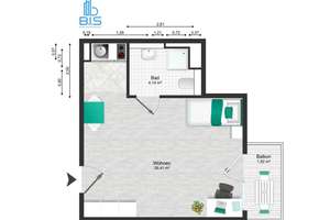 Apartment mit Südwest-Balkon und Tiefgaragenstellplatz in München-Laim – Die vollständige Adresse der Immobilie erhältst du vom Anbieter., 80687 Am Westbad, München – Vorschaubild 14
