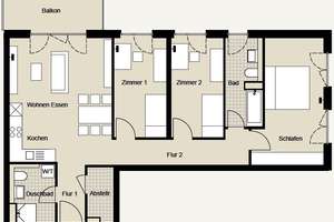 Großzügige, lichtdurchflutete Etagenwohnung mit Balkon und moderner Einbauküche – ERSTBEZUG! – Karoline-Veith-Straße 23, 60487 Bockenheim, Frankfurt am Main – Vorschaubild 11