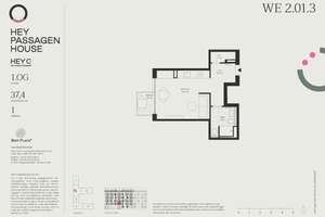 HEY C: Urbanes Studio mit Balkon und viel Licht – Wernigeroder Straße 2A-B, 10589 Charlottenburg, Berlin – Vorschaubild 2