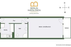 Provisionsfrei! Sanierte 1-Zimmerwohnung mit Südbalkon – Nordhauser Straße 26, 10589 Charlottenburg, Berlin – Vorschaubild 33