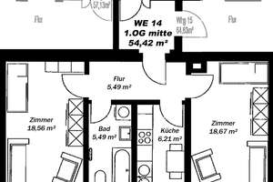 Traumhafte 2-Raumwohnung im exklusiv sanierten Denkmalobjekt! – Breslauer Straße 46, 4299 Stötteritz, Leipzig – Vorschaubild 12