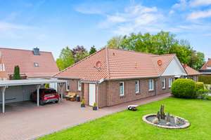 Barrierearm wohnen auf einer Ebene – Reihenmittelhaus mit Terrasse & Sauna – Die vollständige Adresse der Immobilie erhältst du vom Anbieter., 26524 Hage – Vorschaubild 2