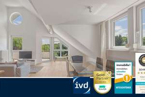 Moderne, lichtdurchflutete 3 Zimmer DG-Wohnung mit großem Süd-Ost-Balkon und Garage