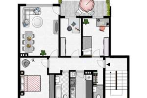4-Zimmer-Wohnung mit Balkon u. Garage Nähe Meierteich – Die vollständige Adresse der Immobilie erhältst du vom Anbieter., 33613 Schildesche, Bielefeld – Vorschaubild 13
