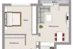 Vermietete 2,5-Zimmer-Wohnung mit Balkon und Stellplatz im gewachsenen Wohngebiet von Nürnberg-Alte – Die vollständige Adresse der Immobilie erhältst du vom Anbieter., 90475 Altenfurt, Moorenbrunn, Nürnberg – Vorschaubild 14