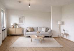 KI generiertes Wohnzimmer Foto