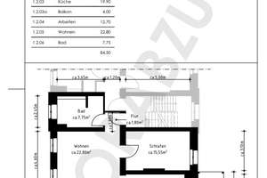 Großzügige 3-Zimmer-Wohnung mit historischem Charme und Balkon – Erstbezug nach Kernsanierung – Wernerstr. 10, 3046 Mitte, Cottbus – Vorschaubild 3