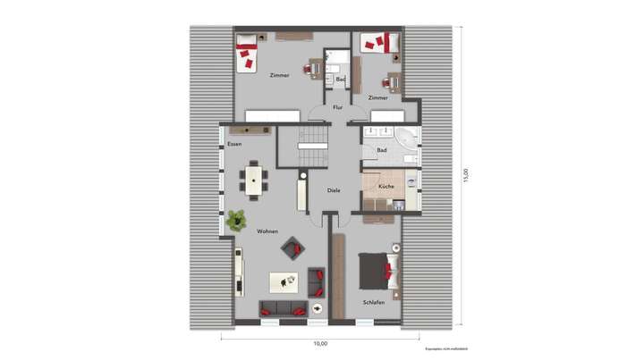 Grundriss OG Wohnung 1