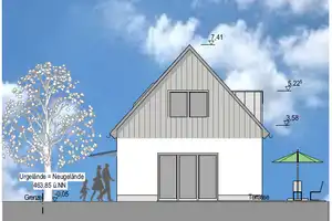 Effizienzhaus 40 zum Bestpreis - Freistehendes EFH in ruhiger Toplage *Neubau*Wärmepumpe* – Augsburg – Vorschaubild 3