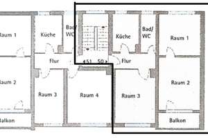 3 Zimmer Wohnung mit 60,7 m² in Wiesbaden