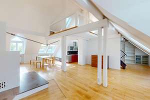 (Reserviert) Über den Dächern Haidhausens: Dachgeschosswohnung mit Galerie, Loft & Dachterrasse – Die vollständige Adresse der Immobilie erhältst du vom Anbieter., 81667 Haidhausen Nord, München – Vorschaubild 1