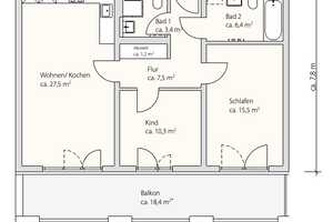 THE GRAND - Nachmieter für elegante 3-Zimmer Wohnung mit großem Balkon gesucht – Vogelweidestraße 3a, 81677 München – Vorschaubild 11