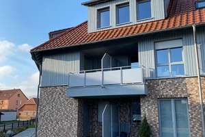 Moderne 1 Zimmer-Wohnung mit Loggia im alten Dorfkern von Wob-Wendschott